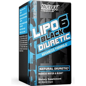 Nutrex Lipo 6 Black Diuretic, 80 Capsules