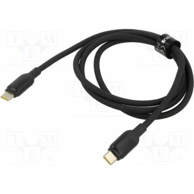 Baseus E0423300 USB C vidlice z obou stran 1m černý