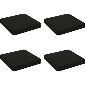 vidaXL Кушони за сядане, 4 броя VUGHT 4 pcs 100% полиестер Черно (946253)
