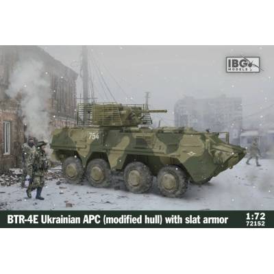 IBG BTR-4E Ukrainian APC Modified Hull with Slat Armor 1:72