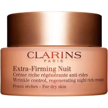 Clarins Extra-Firming Night For Dry Skin регенериращ нощен крем против бръчки за суха кожа за жени 50 мл