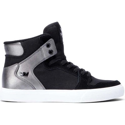 Supra topánky Womens Vaider Black/Gunmetal White
