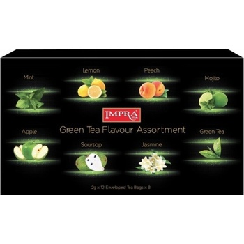 Impra Green Tea Flavour Assortment kolekce zeleného porcovaného čaje 192 g