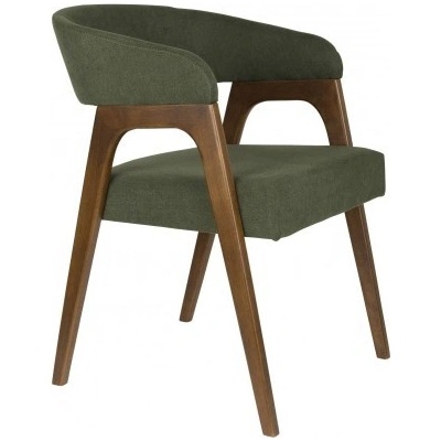 Dutchbone Adamello dřevo a polyester zelená 1000367