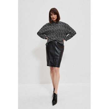 Moodo Черна дамска пола от изкуствена кожа Moodo Moodo | Cheren | ЖЕНИ | XS