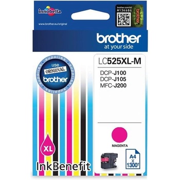 Brother Оригинален патрон Brother LC525XL, 1300 страници/5%, Magenta (3015100087)