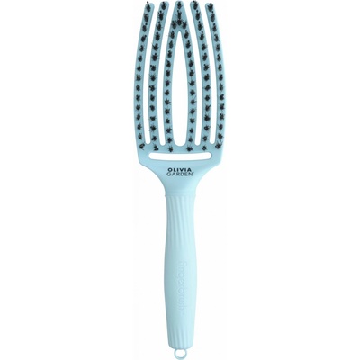 OLIVIA GARDEN Finger Brush Blue Sky kartáč na vlasy masážní 6-řadý střední – Zboží Dáma