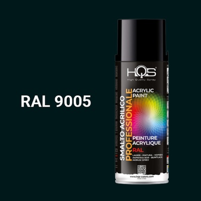 HQS akrylová farba v spreji 400 ml RAL 9005 čierna matná