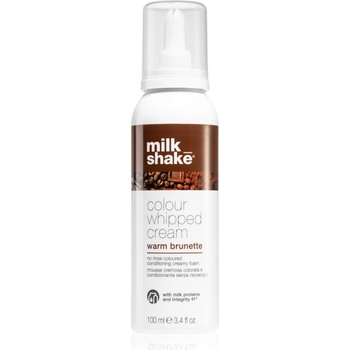 Milk Shake Colour Whipped Cream тонираща пяна за всички видове коса Warm Brunette 100ml