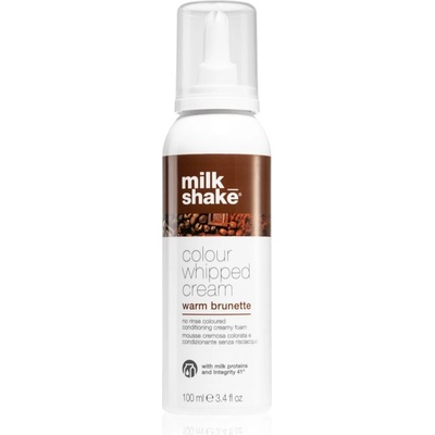 Milk Shake Colour Whipped Cream тонираща пяна за всички видове коса Warm Brunette 100ml