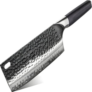 HARAHU Дамаски кухненски нож HA-38019 - Cleaver / Черен KP38019