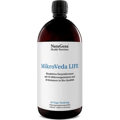 NatuGena МикроВеда Лайф (Биоактивен фермент с пробиотични бактерии и билкови екстракти) 1000 ml | NatuGena (571810 (2018181) NTG)