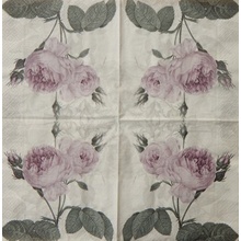 Sagen vintage Ubrousky Purple rose 33x33cm 1ks