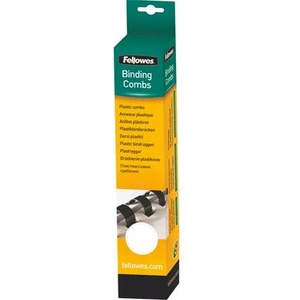 Fellowes 12mm 25pcs 56-80 листа бяла пластмасова спирала (5331203)