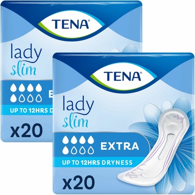 TENA Lady Slim Extra mäkké inkontinenčné vložky pre pravidelnú stratu moču 40 ks