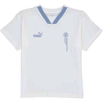 PUMA Юношеска футболна фланелка Puma Manchester City Football Culture T-shirt 2023 2024 Juniors - White