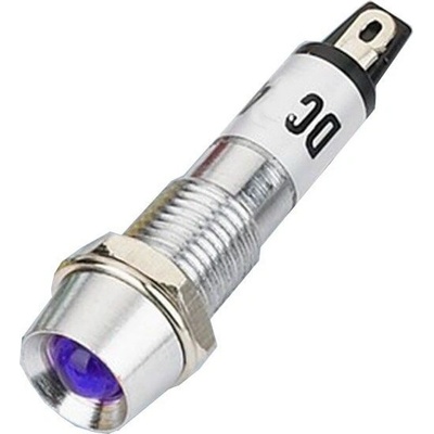 Kontrolka 12V LED Modrá do otvoru 8mm