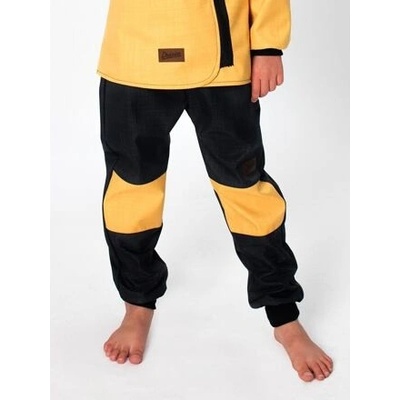 Drexiss Dětské softshellové kalhoty bez zateplení black okr