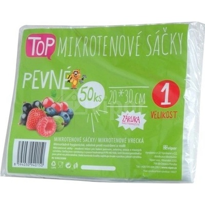 Mikrotenové sáčky TOP pevné 20x30cm, HDPE, 50ks – Hledejceny.cz