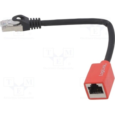 Logilink NP0079N Prodlužka Ethernet, RJ45 zásuvka,RJ45 vidlice, S/FTP, 6a, Cu
