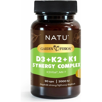 NATU Garden Fusion Vitamín D3+K2+K1 Synergy Complex 2000 IU 90 kapsúl