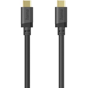 Hama Кабел USB-C E-Marker чип USB 3.2 Gen1, 5 Gbit/s, 240 W, 0.75 м (HAMA-202008) - pcbuild