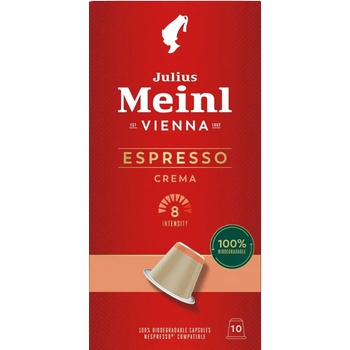 Кафе капсули Julius Meinl Espresso Crema съвместими с Nespresso, 10 капсули
