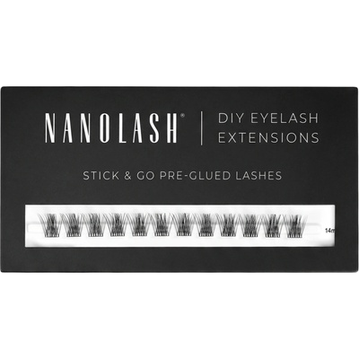 Nanolash Stick & Go Pre-Glued Lashes - Trsy rias s lepidlom - Harmony - 1 bal.