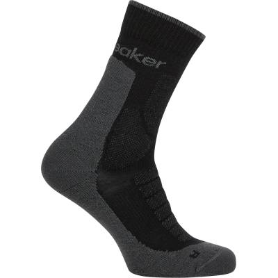 Icebreaker Мъжки туристически чорапи Icebreaker Merino Hike+ Heavy Crew Walking socks - Black / Obsidian - размер 39-41, 5 (EU) (201-9224-0511)