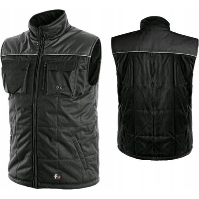 Canis CXS SEATTLE NEW Zateplená pracovná vesta čierna sivá