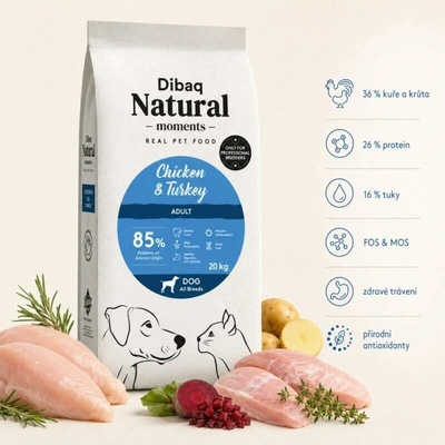 Dibaq Sense Natural breeder dog Chicken & Turkey 20 kg