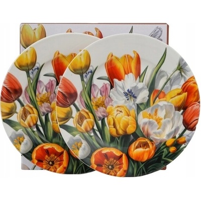 Dezertní talíř Duo Tulipány 19,2 cm