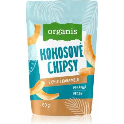Organis Kokosové chipsy karamel 60 g