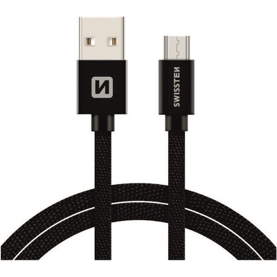 Swissten 71522301 USB - microUSB, 2m, černý