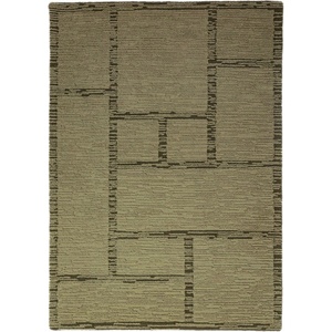 Flair Rugs Зелен ръчно изработен вълнен килим 140x200 cm Harris Modula Wool - Flair Rugs (503119382685)
