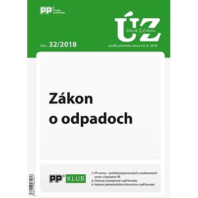 UZZ 32 2018 Zákon o odpadoch