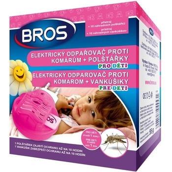 Bros elektrický odpařovač proti komárom dětský + náhrada 10ks