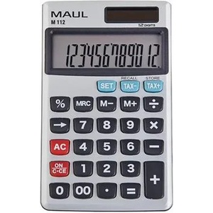 MAUL Джобен калкулатор, 12 цифри, метална лицева плоча, maul "m 112" 7262295 (7262295) Калкулатори