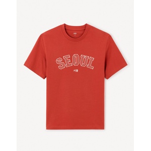 Celio Червена мъжка тениска Celio Jeoverdu Celio | Cherven | МЪЖЕ | S