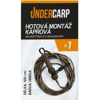 UnderCarp Hotový Náväzec Kaprová helikoptérová montáž hnedá