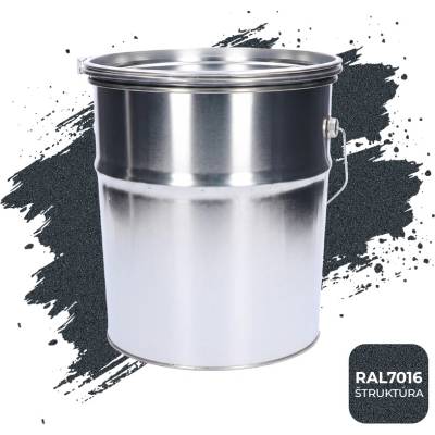 Kovoinox Barva polomatná na zinek se strukturou 10 kg antracit