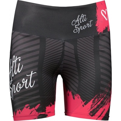 Altisport dámské krátké legíny premium SWE/ALW01S03 ČERVENÁ