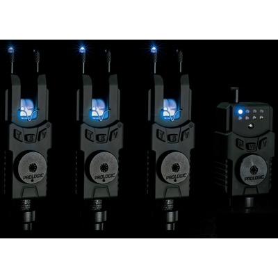 Prologic Sada signalizátorů s příposlechem SMX Alarms Custom Black 3+1 modrá dioda