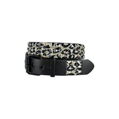 Opasek s pyramidami khaki leopard