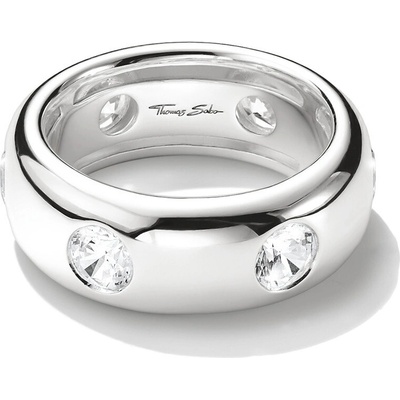 Thomas Sabo TR2519 051 14 prstýnek with white zirconia stones Silver