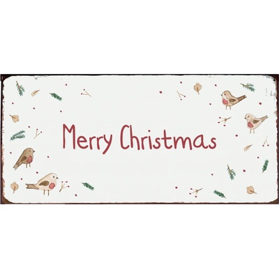 IB LAURSEN Plechová ceduľa Merry Christmas