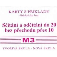 Sada kartiček M3 - sčítání a odčítání do 20 bez přechodu přes 10