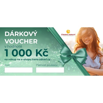 Dárkový poukaz v hodnotě 1000 Kč