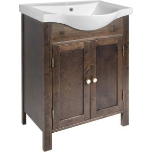 SAPHO Ambra - Шкаф за мивка 61x82x35 см, 2 врати, байцван смърч AB6540 (AB6540)