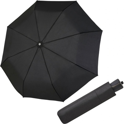 Doppler skládací deštník Mini Fiber Hr. gem šedý s proužky 726467
